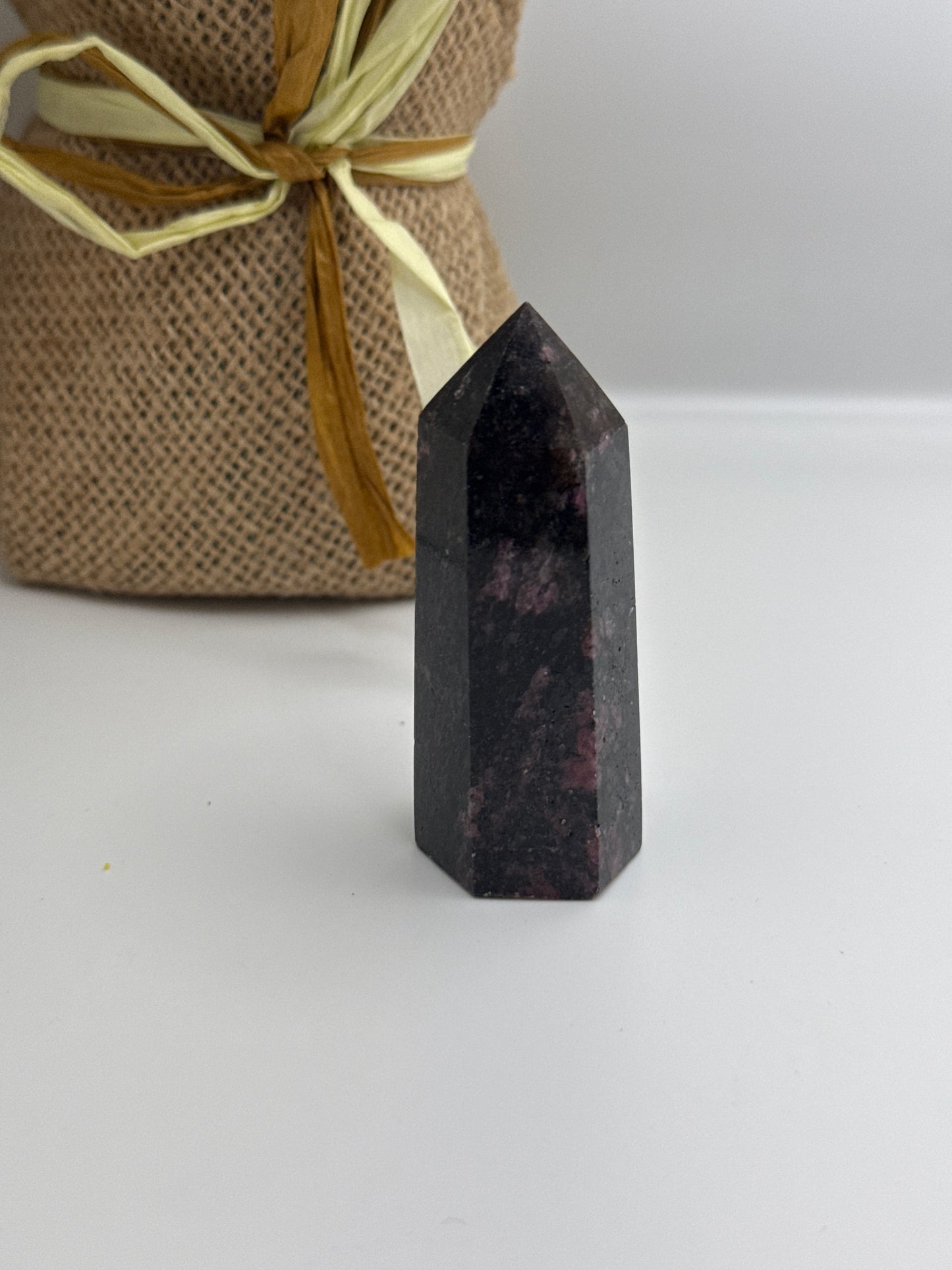 Pink and Black Tourmaline Tower