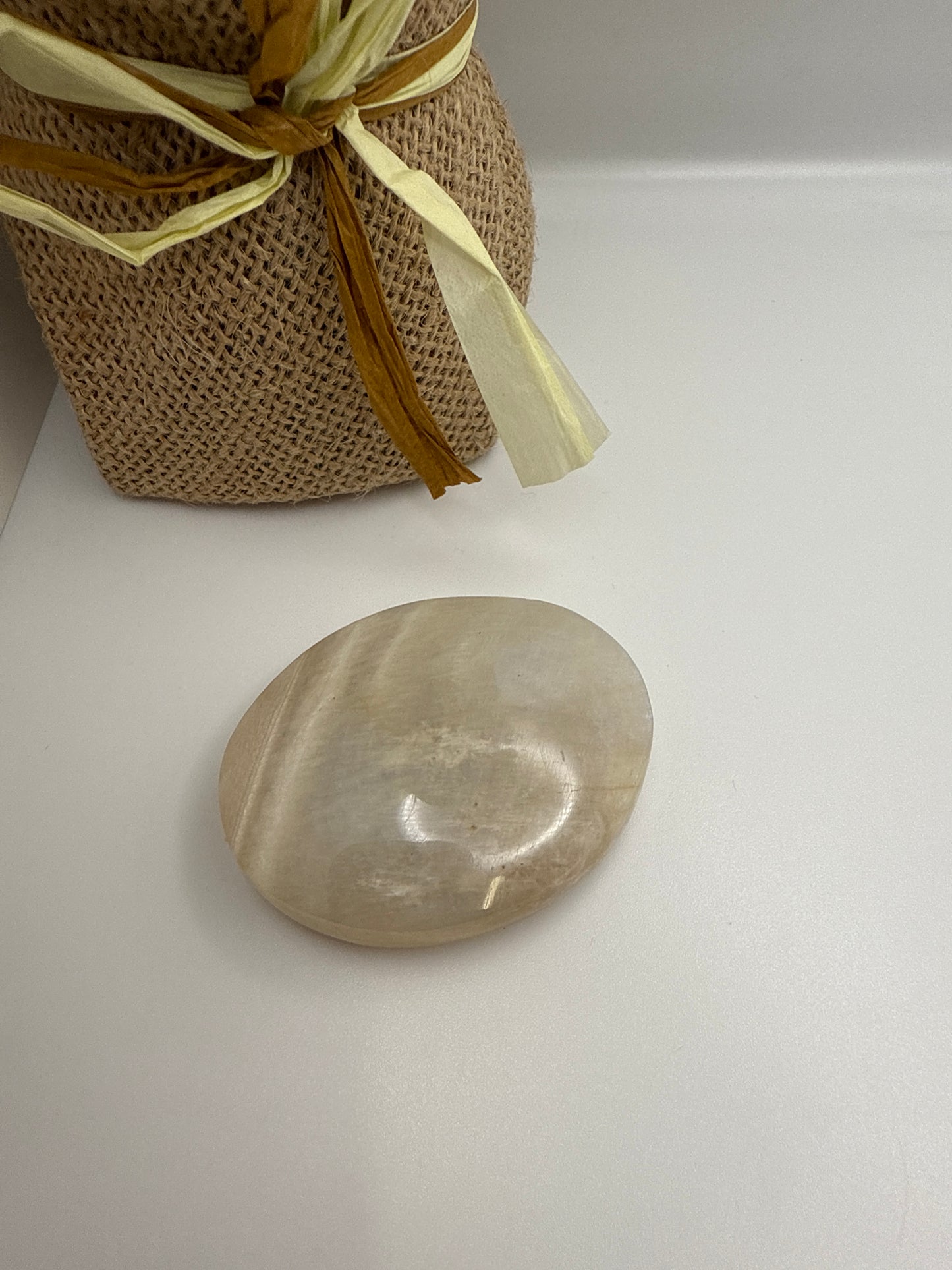 Moonstone Palm Stone
