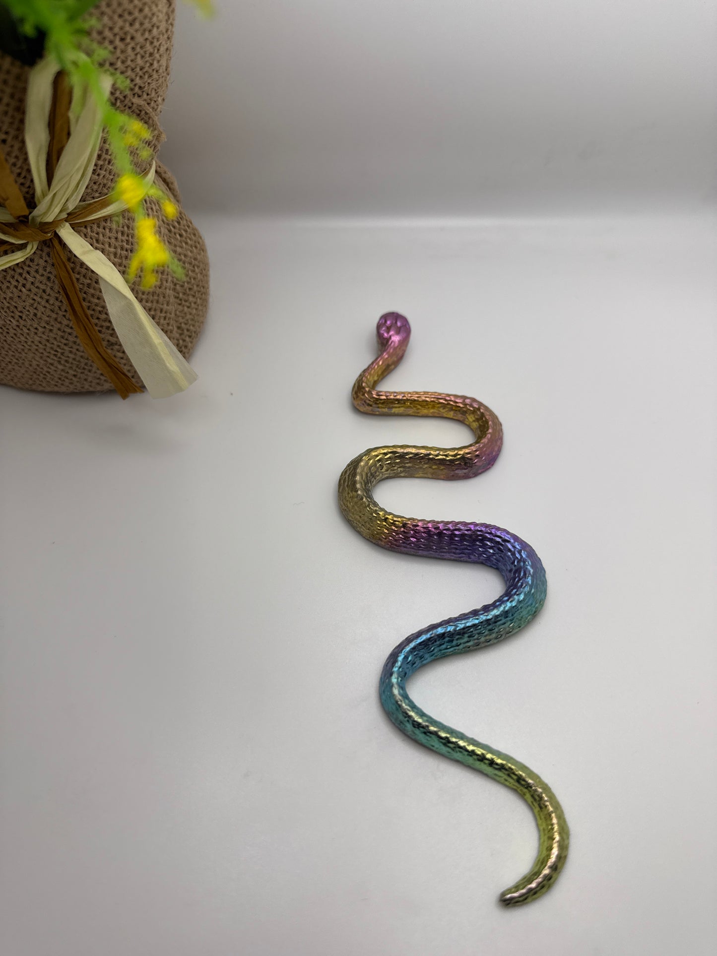 Bismuth Snake Carving