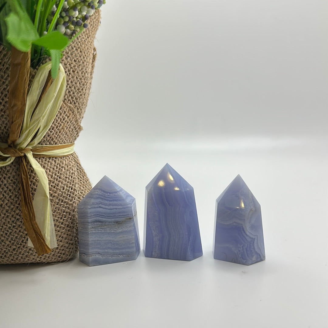 Blue Lace Agate Tower