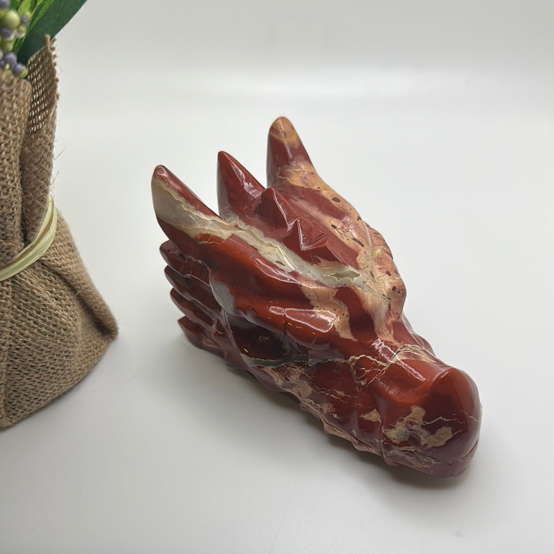 Red Jasper Dragon Head (Large)
