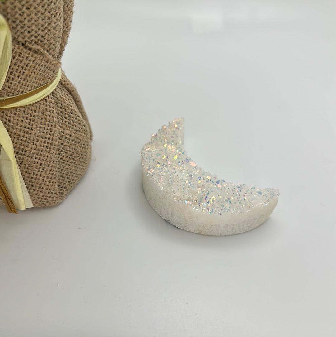 Aura Quartz Cluster Moon