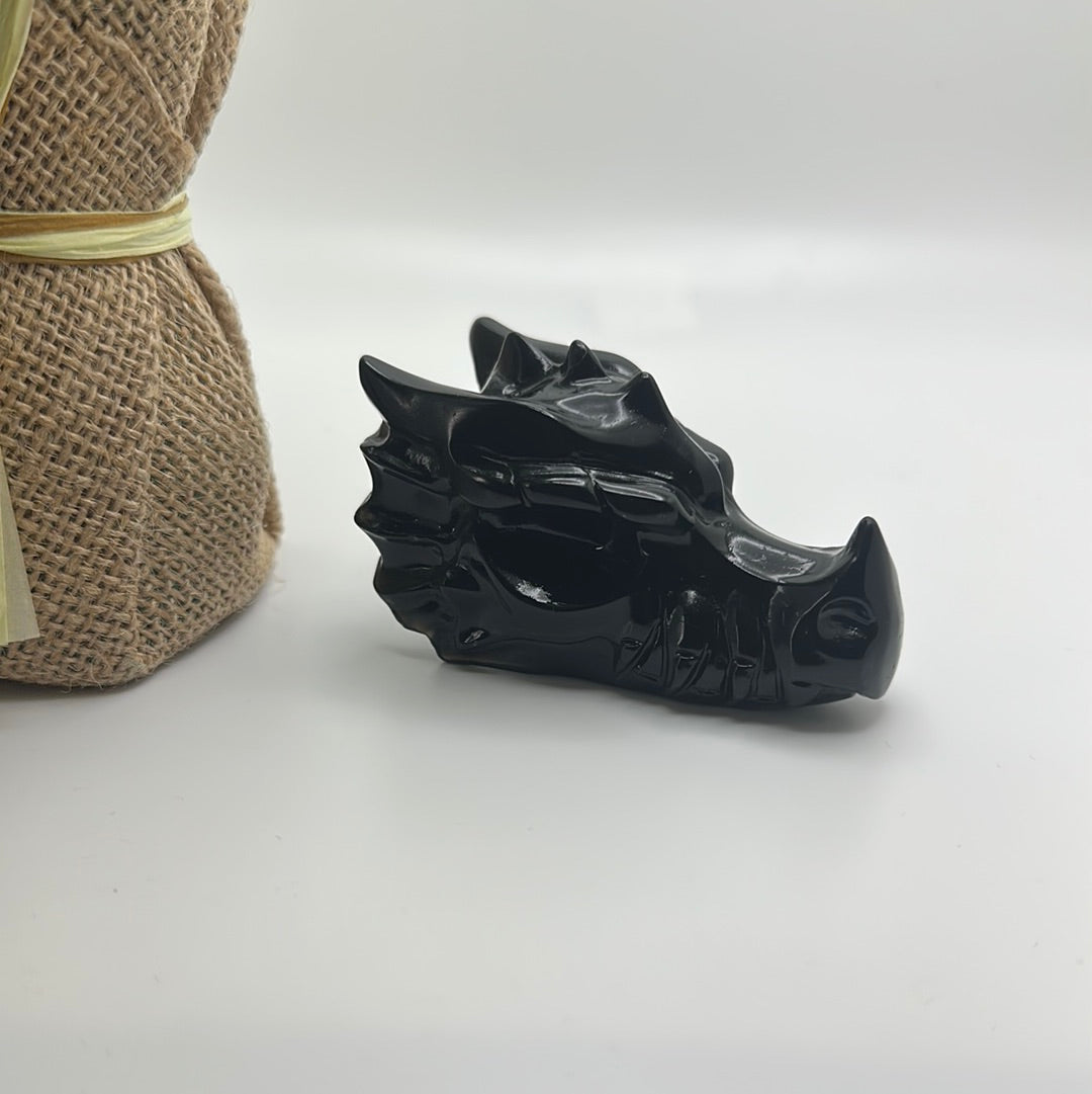 Obsidian Dragon Head