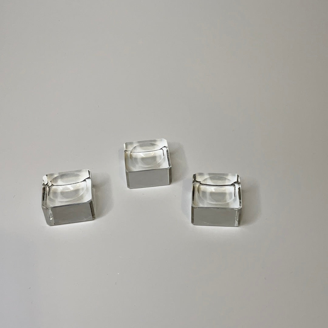 Glass Cube Sphere Stand