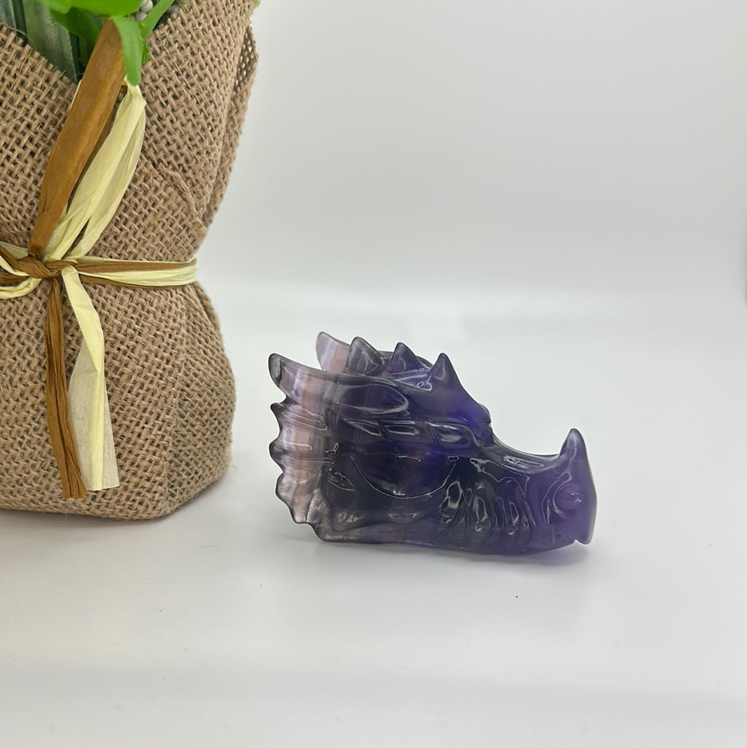 Fluorite Dragon Head