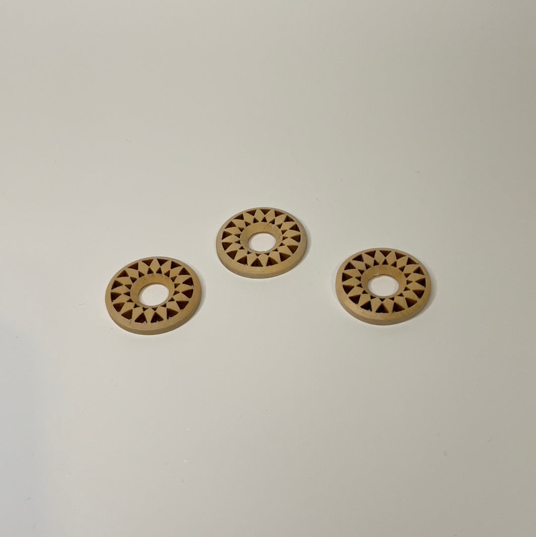 Wooden Flower Sphere Stand