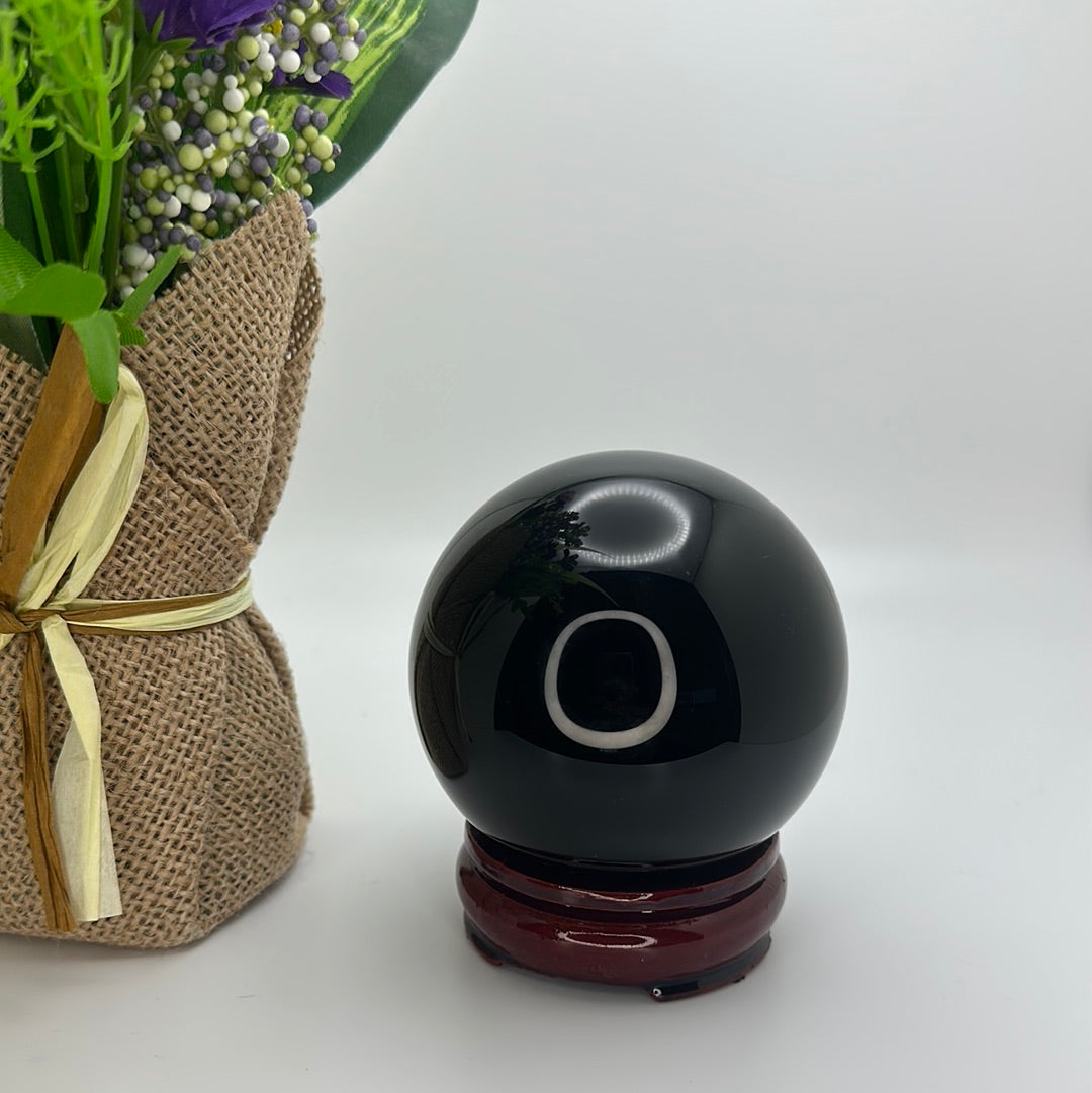Black Obsidian Sphere