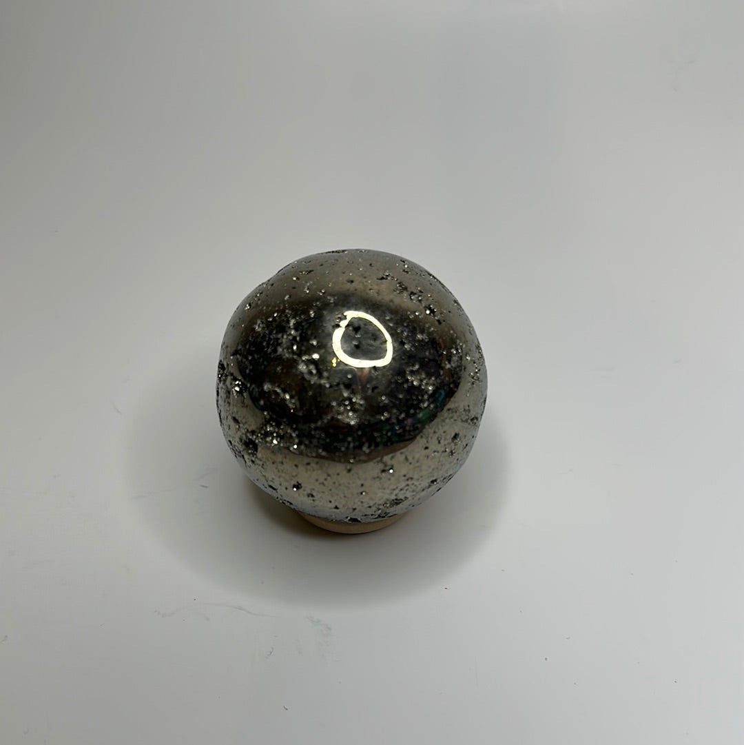 Pyrite Geode Sphere