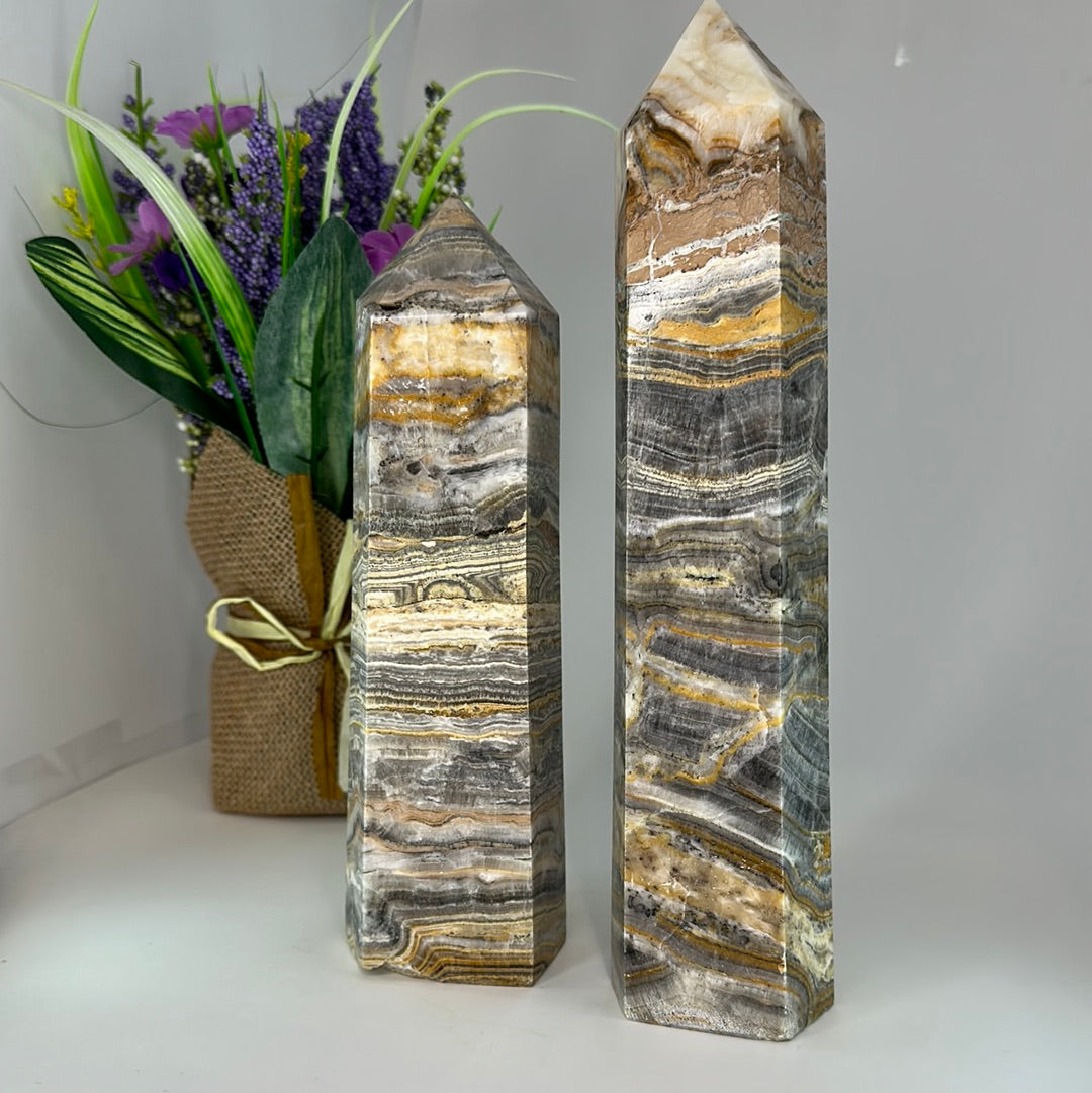 Lace Agate Tower