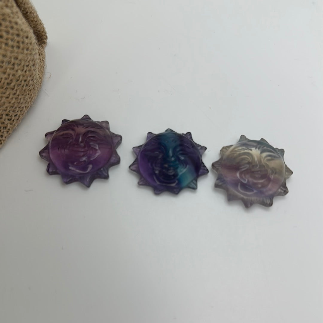 Fluorite Sun Carving