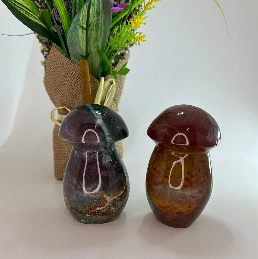 Large Ocean Jasper Mushroom