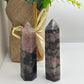 Pink and Black Tourmaline Tower