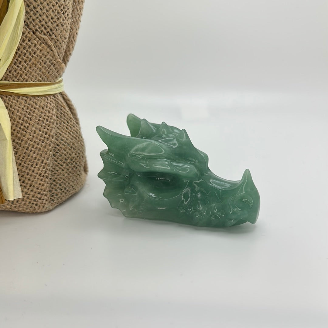 Green Aventurine Dragon Head