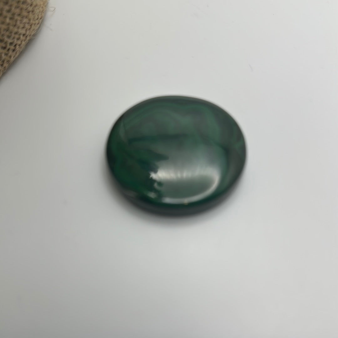 Malachite Coin Shape