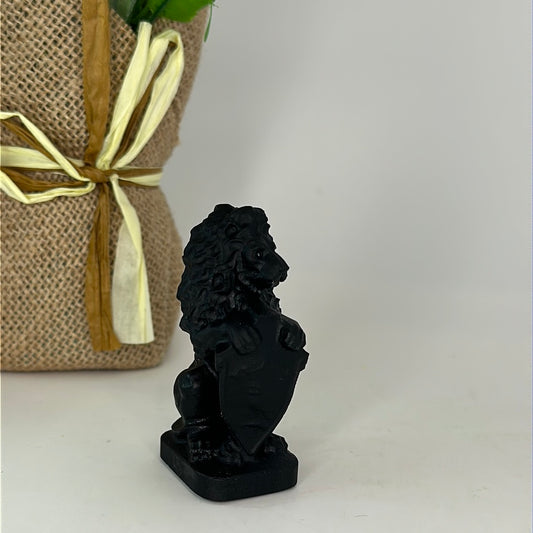 Lion Obsidian Carving