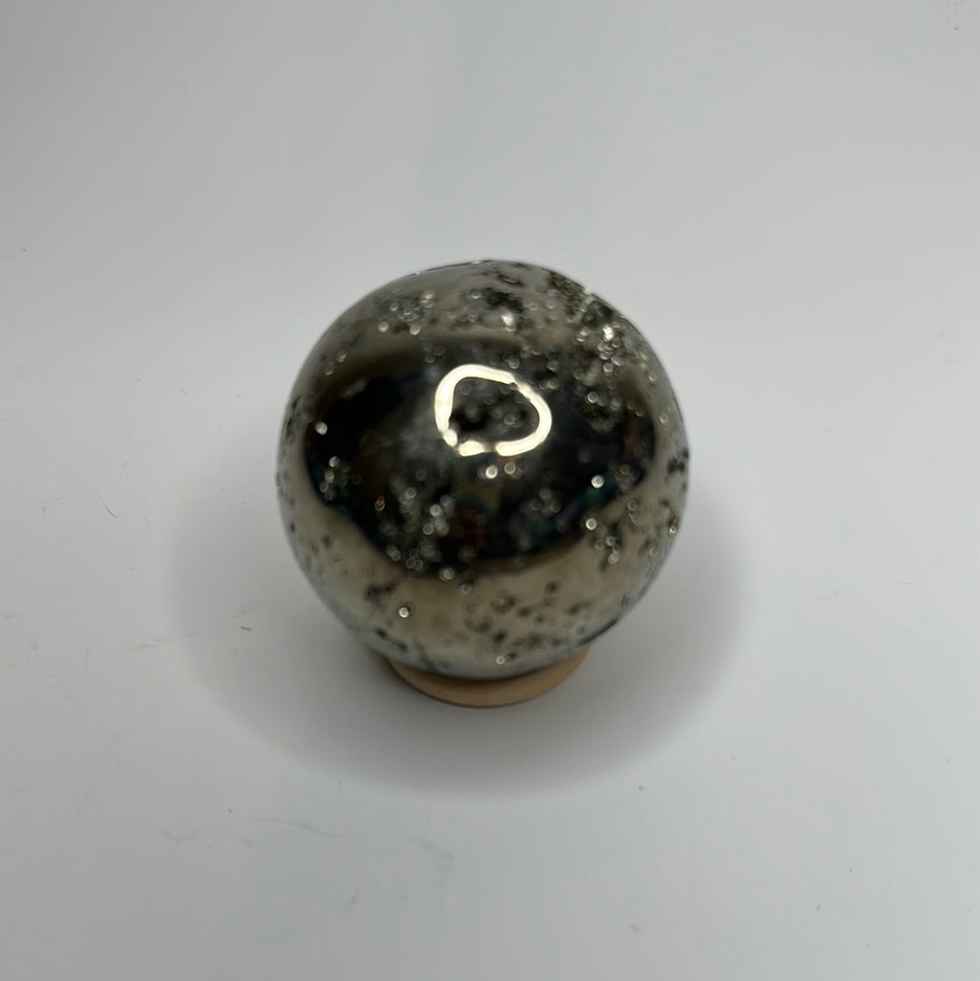 Pyrite Geode Sphere