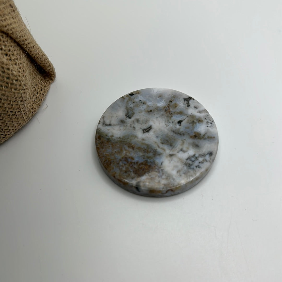 Ocean Jasper Coin Shape