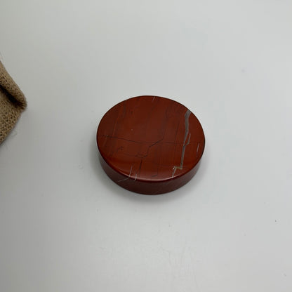 Red Jasper Coin Shape