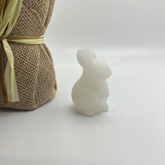 White Jade Bunny Carving