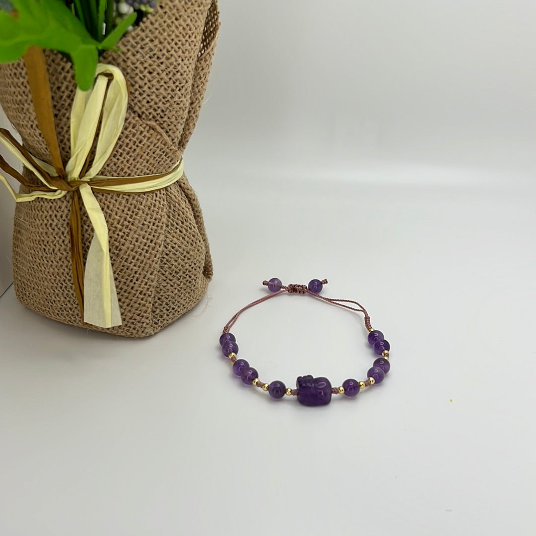 Amethyst Pixiu Bracelet